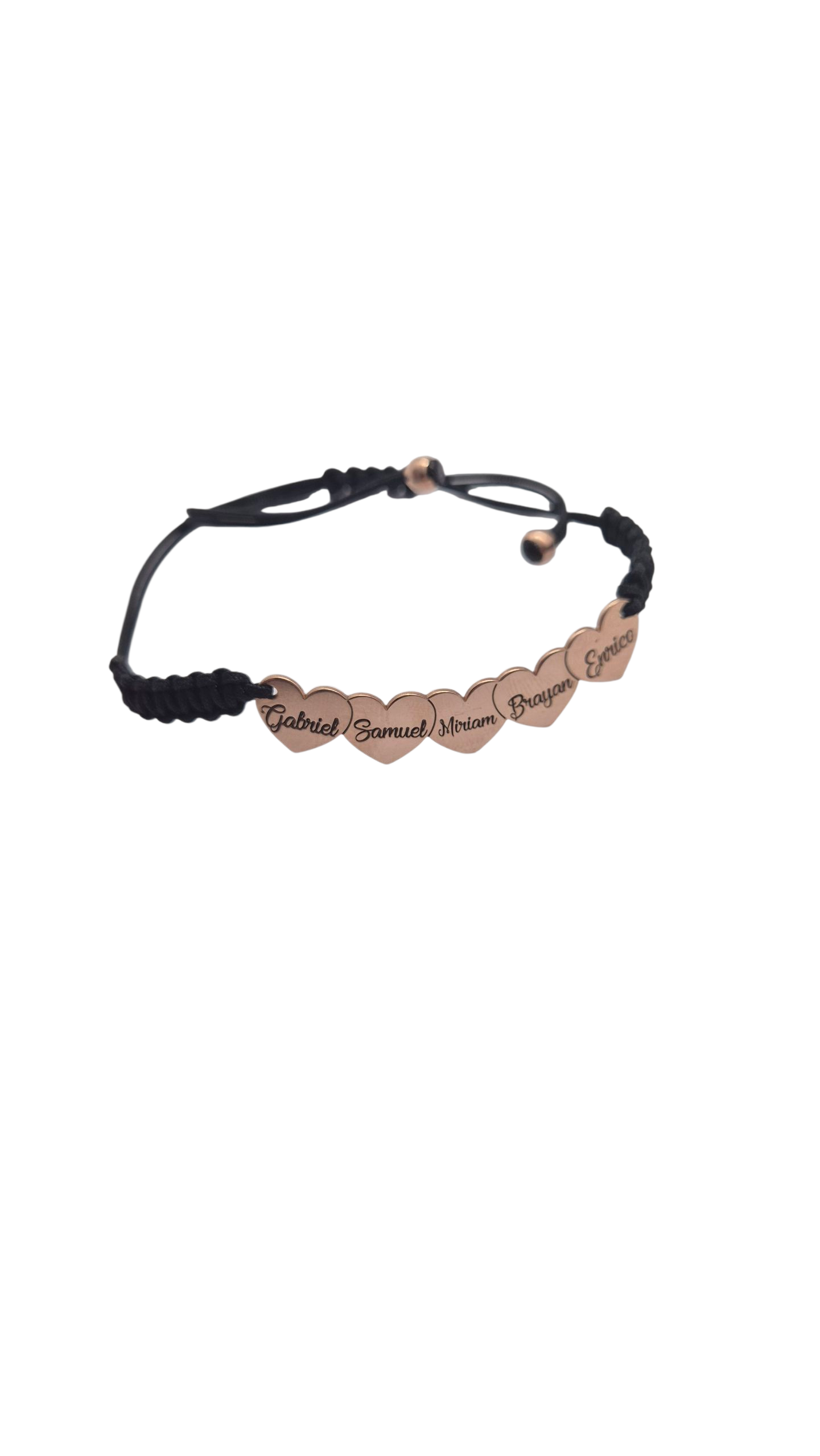 Bracciale Cuori Incisi Laccio