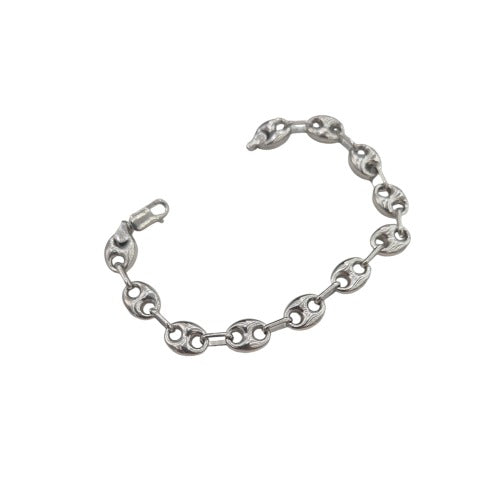 PLANETYS Bracciale Argento Sterling 925 Rodiato – Modello Marinara Larghezza 2,3 Mm, Fatto In Italia, Ipoallergenico