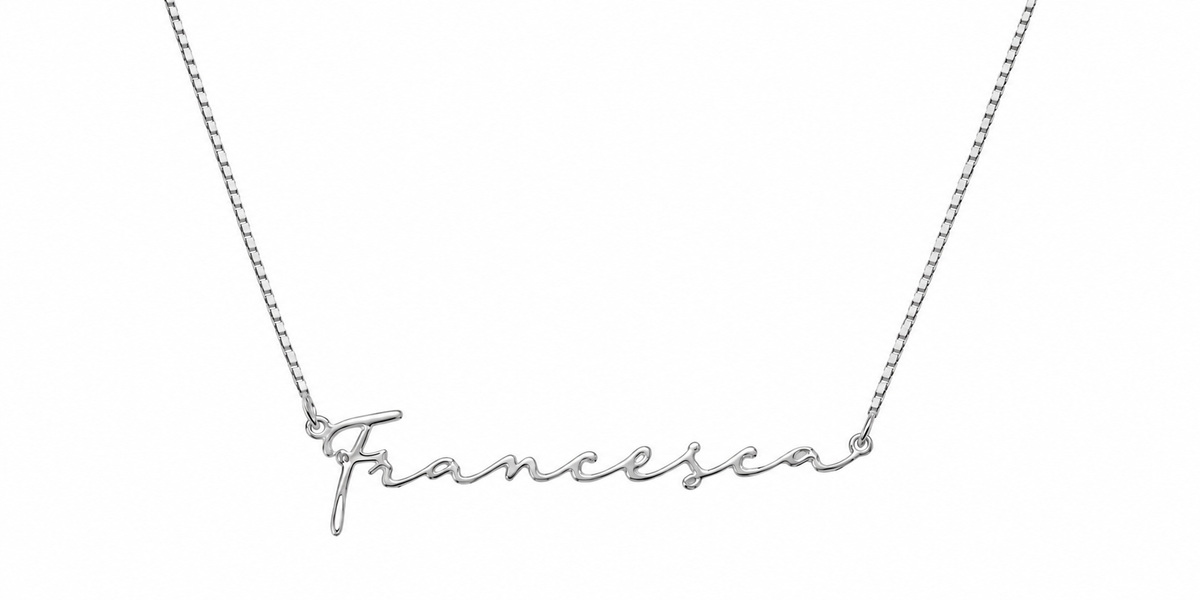 Collana Nome Corsivo