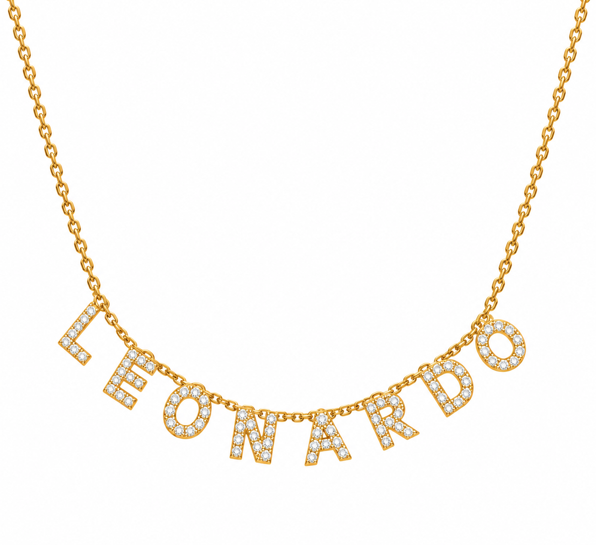 Collana Nome Personalizzata con Lettere e Zirconi
