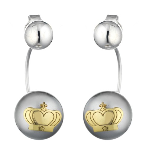 orecchini perla e corona
